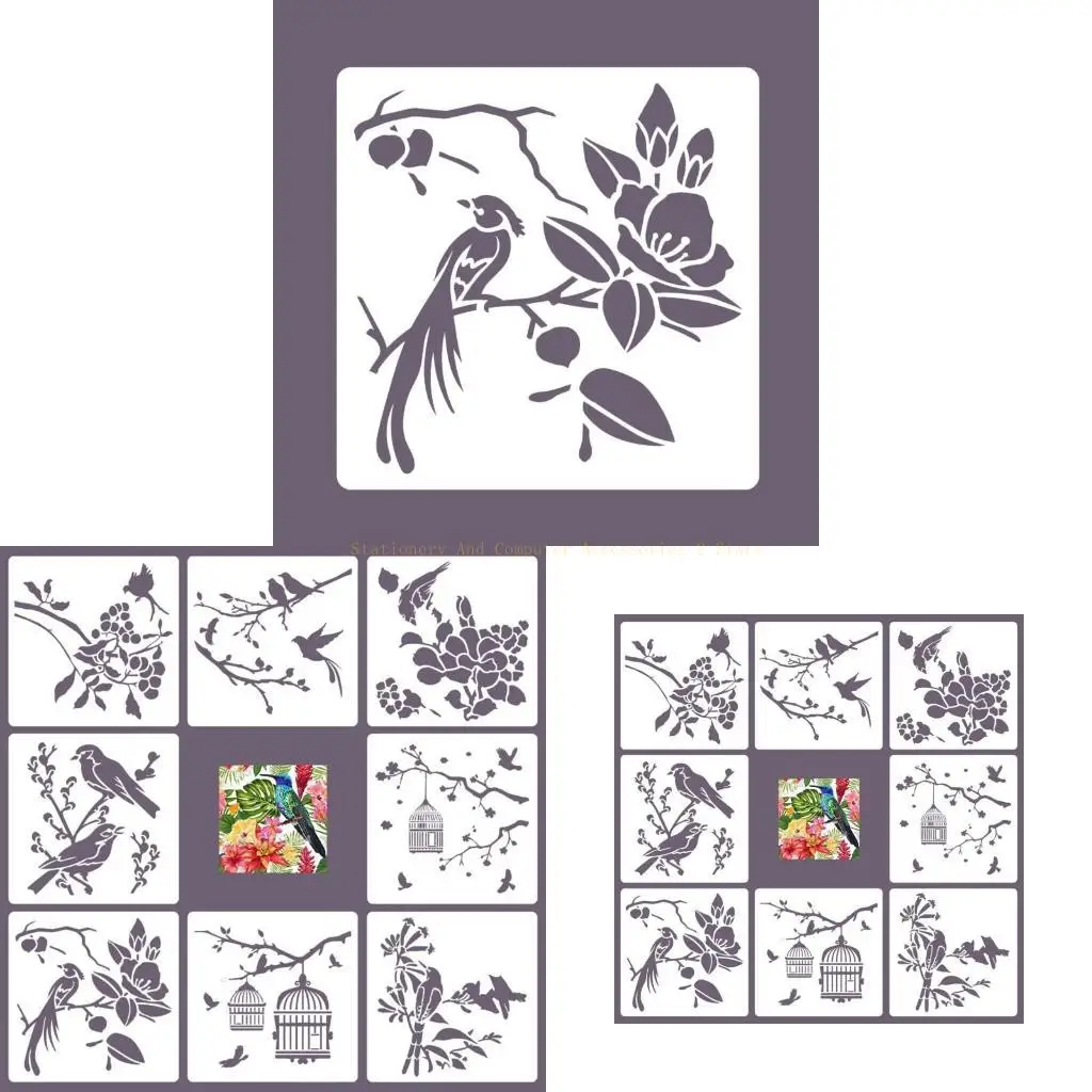 DIY трафареты цветочные птицы шаблон живописи для вырезки DIY Art Journal 8pcs
DIY трафареты цветочные птицы шаблон живописи для вырезки DIY Art Journal 8pcs