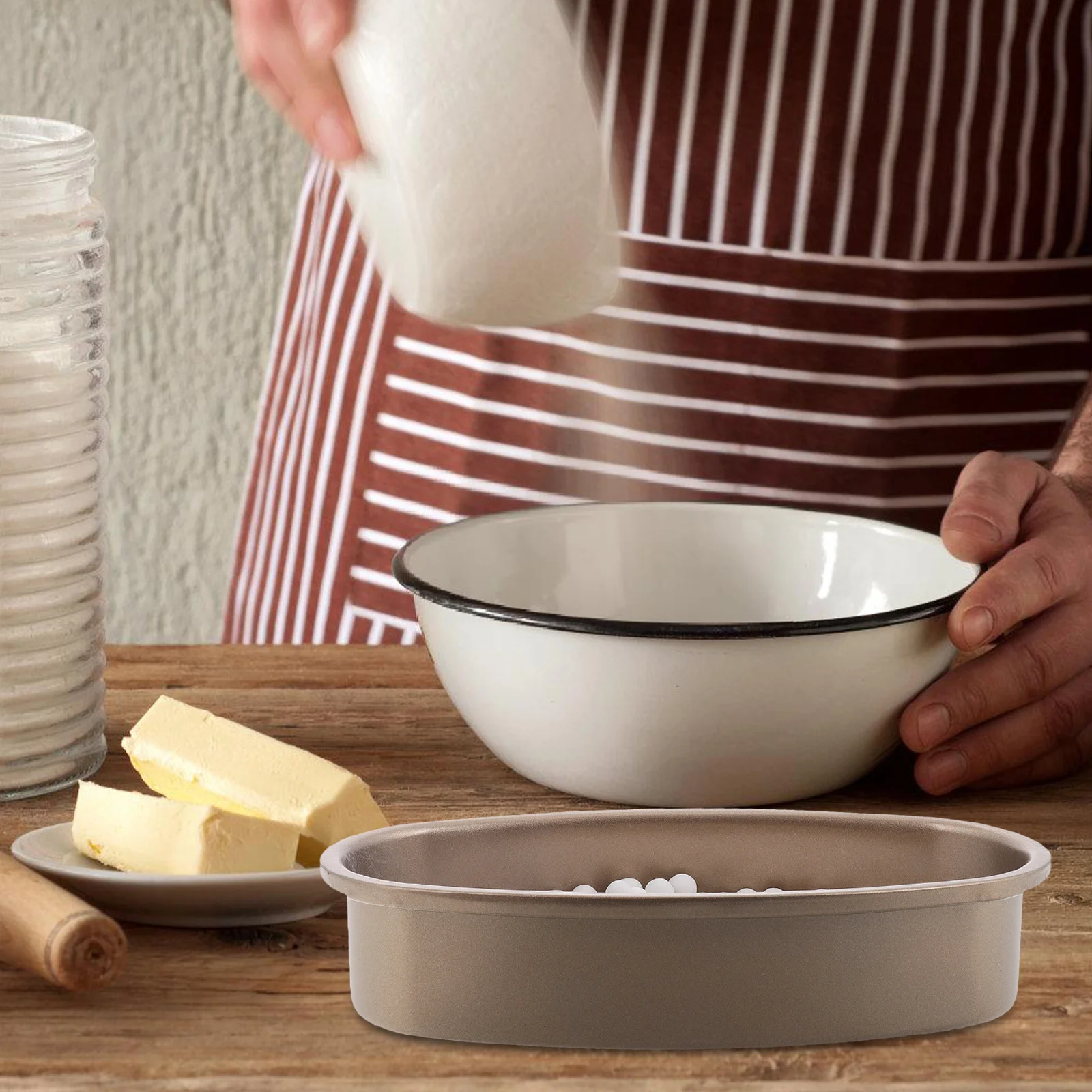 1 Set 500G Reusable Ceramic Beans For Pie Crusts Crisp Baking Stone Even Heat Distribution Baking Weights Pizza Oven Stoneware
1 Set 500G Reusable Ceramic Beans For Pie Crusts Crisp Baking Stone Even Heat Distribution Baking Weights Pizza Oven Stoneware