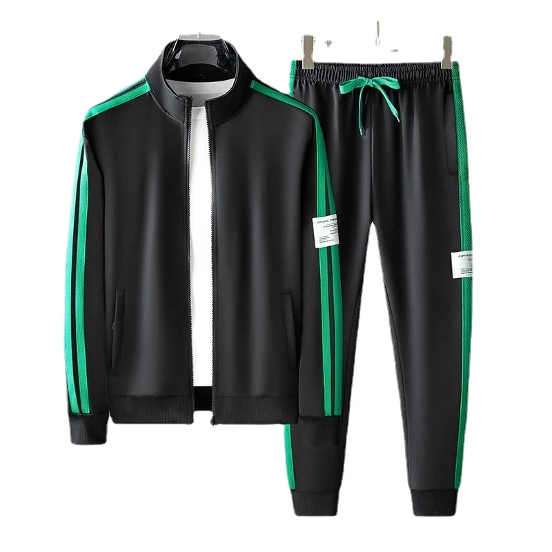 Spring and autumn new men's casual long-sleeved cardigan sportswear top pants two-piece trend splicing suit
Spring and autumn new men's casual long-sleeved cardigan sportswear top pants two-piece trend splicing suit