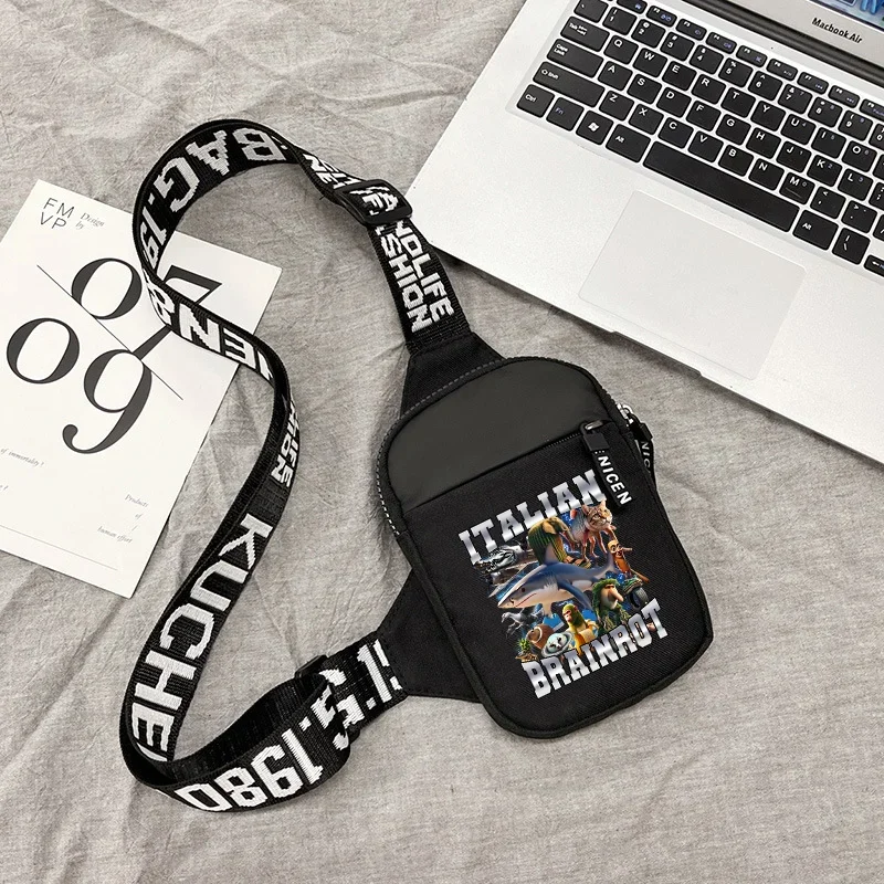Italian Brainrot Shoulder Bag Nylon Men Casual Chest Bags Tung Tungtung Sahur Telala Funny Shark Figure Print Crossbody Packet
Italian Brainrot Shoulder Bag Nylon Men Casual Chest Bags Tung Tungtung Sahur Telala Funny Shark Figure Print Crossbody Packet