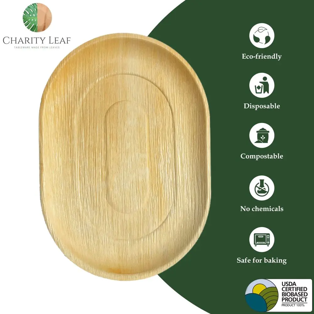 Disposable Palm Leaf 17 x 12 Trays 25 pieces Bamboo Like Serving Platters, Disposable Boards, EcoFriendly Dinnerware For Weddin
Disposable Palm Leaf 17 x 12 Trays 25 pieces Bamboo Like Serving Platters, Disposable Boards, EcoFriendly Dinnerware For Weddin
