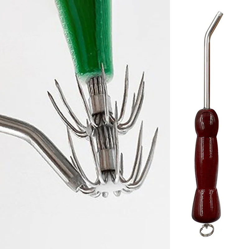 Stainless Steel Squid Fishing Hook Adjuster Reshaping Tune Egi Candat Jig Tool Fishing Squid Jig Hook Repair Accessories
Stainless Steel Squid Fishing Hook Adjuster Reshaping Tune Egi Candat Jig Tool Fishing Squid Jig Hook Repair Accessories
