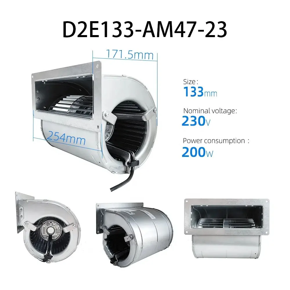 High-Airflow Blower volume Fan 230VAC 0.84A D2E133-AM47-23 radiator Centrifugal Factory wholesale
High-Airflow Blower volume Fan 230VAC 0.84A D2E133-AM47-23 radiator Centrifugal Factory wholesale