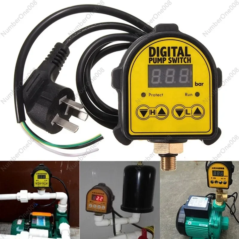 Auto Digital Pressure Controller Switch 0-10 Bar 1/2'' Interface 220V For Water Pump Hydraulic Pressure Controller ON/OFF Switch
Auto Digital Pressure Controller Switch 0-10 Bar 1/2'' Interface 220V For Water Pump Hydraulic Pressure Controller ON/OFF Switch