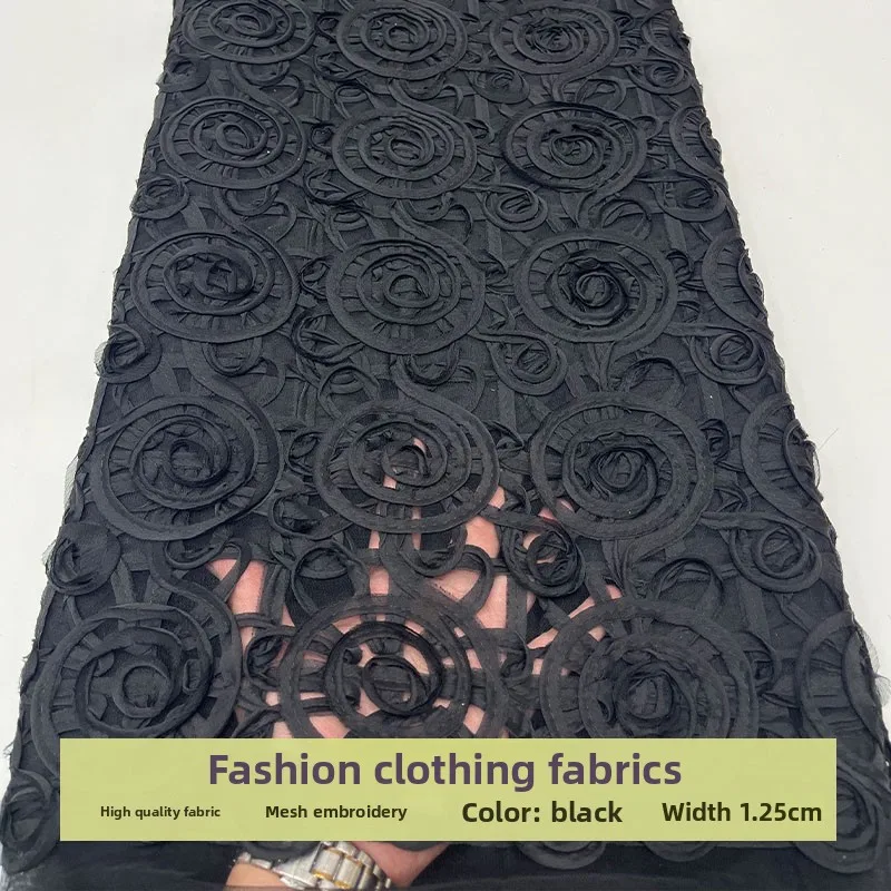 Lace Mesh 3D Embroidery Sequins Fabric for Fashion Childrens Clothing Dress Design Cloth Diy By The Yard Sewing Material
Lace Mesh 3D Embroidery Sequins Fabric for Fashion Childrens Clothing Dress Design Cloth Diy By The Yard Sewing Material