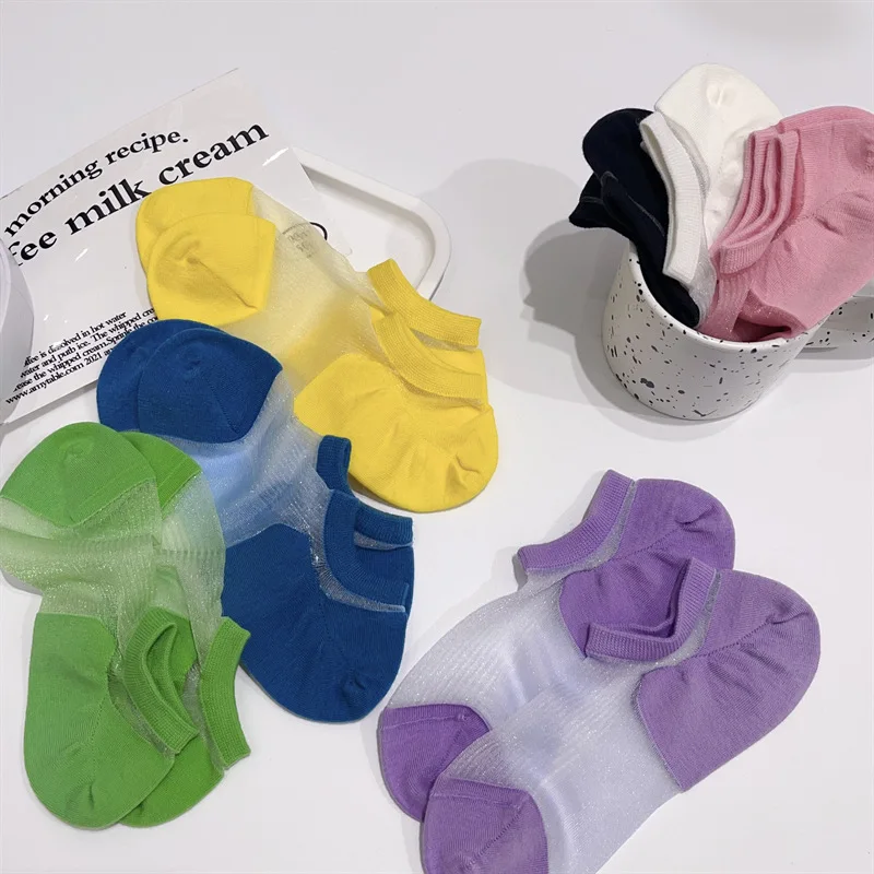 Women's Japanese Low-cut No-show Socks Summer Thin Crystal Silk Non-slip Seamless Mesh | Sweat-wicking & Breathable
Women's Japanese Low-cut No-show Socks Summer Thin Crystal Silk Non-slip Seamless Mesh | Sweat-wicking & Breathable