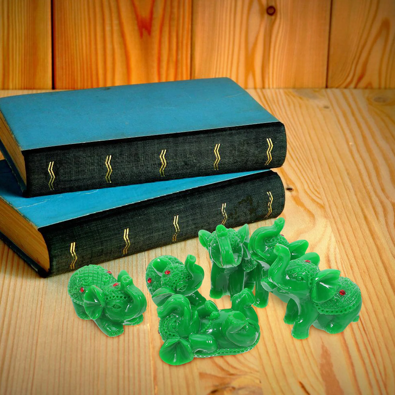 6 Pcs Decor Resin Elephant Statue Small Figures Wine Cabinet for Bedroom Tiny Animal Figurine Green
6 Pcs Decor Resin Elephant Statue Small Figures Wine Cabinet for Bedroom Tiny Animal Figurine Green