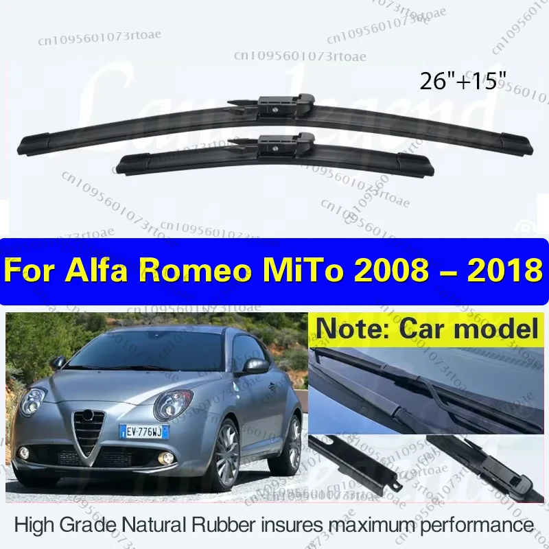 Для Alfa Romeo MiTo 2008-2018 передние щетки стеклоочистителя ветровое стекло автомобильные аксессуары 2012 2013 2014 2015 2016 26 "+ 15" 
Для Alfa Romeo MiTo 2008-2018 передние щетки стеклоочистителя ветровое стекло автомобильные аксессуары 2012 2013 2014 2015 2016 26 "+ 15"