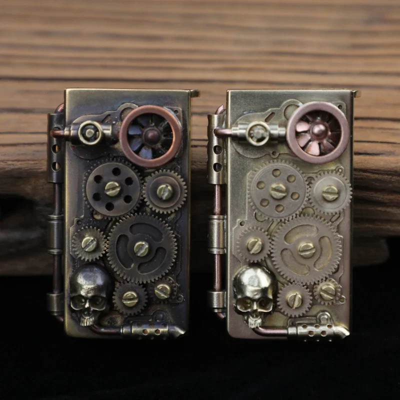 ZORRO Brass Mechanical Gear Kerosene Lighter Steam Lifter Mechanical Grinding Wheel Ignition Vintage Aged Gift Lighters
ZORRO Brass Mechanical Gear Kerosene Lighter Steam Lifter Mechanical Grinding Wheel Ignition Vintage Aged Gift Lighters