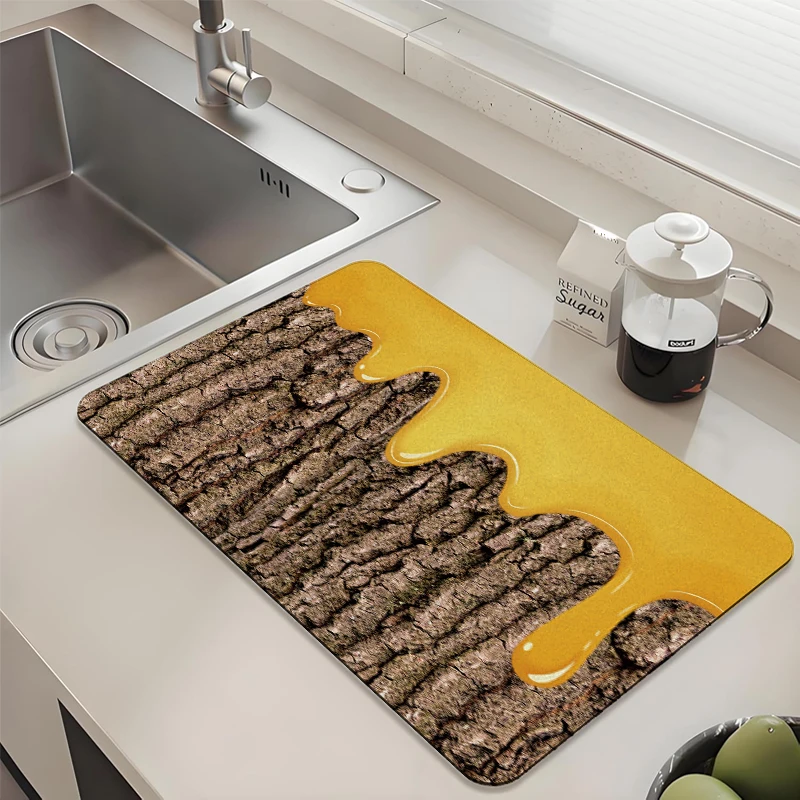 Bark & Honey Pattern Kitchen Drying Mat - Absorbent Non-Slip Quick Dry Pad for Sink Countertop
Bark & Honey Pattern Kitchen Drying Mat - Absorbent Non-Slip Quick Dry Pad for Sink Countertop