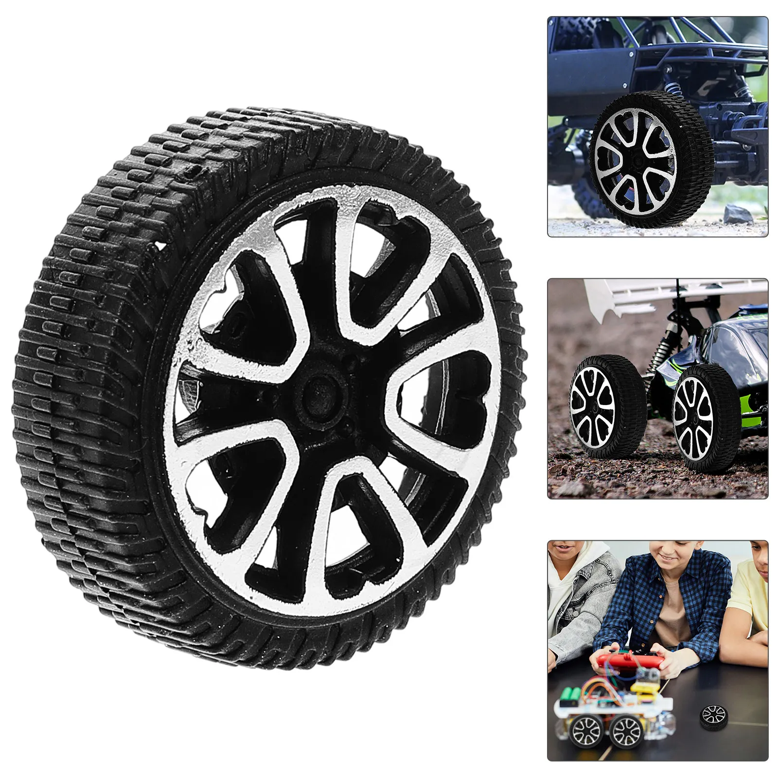 50Pcs Fancy Wheels 30Mm Easy Install Mini Plastic Tires Accessories Rc Car Replacement Parts for Rc Car Toy Tires
50Pcs Fancy Wheels 30Mm Easy Install Mini Plastic Tires Accessories Rc Car Replacement Parts for Rc Car Toy Tires