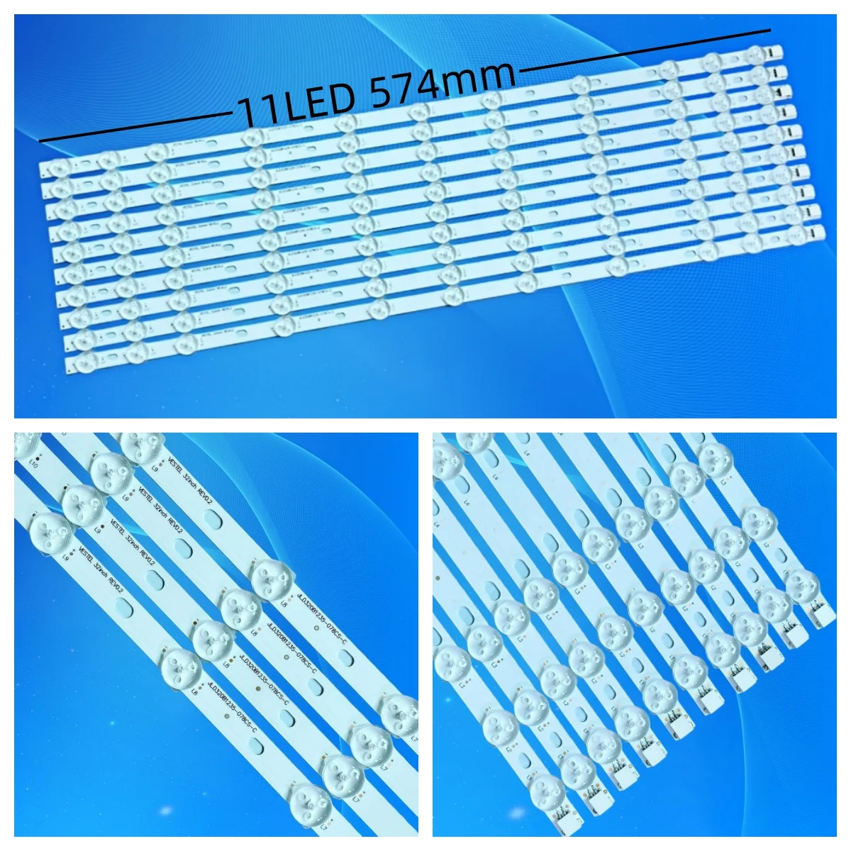 10 шт. светодиодная лента для 32 "NDV REV0.0 VES315WNDS-2D-N22 VES315WNDA-3D-01 TX-32E302B TX-32FS350E TX-32A300E TX-32C300B TX-32DS352E
10 шт. светодиодная лента для 32 "NDV REV0.0 VES315WNDS-2D-N22 VES315WNDA-3D-01 TX-32E302B TX-32FS350E TX-32A300E TX-32C300B TX-32DS352E