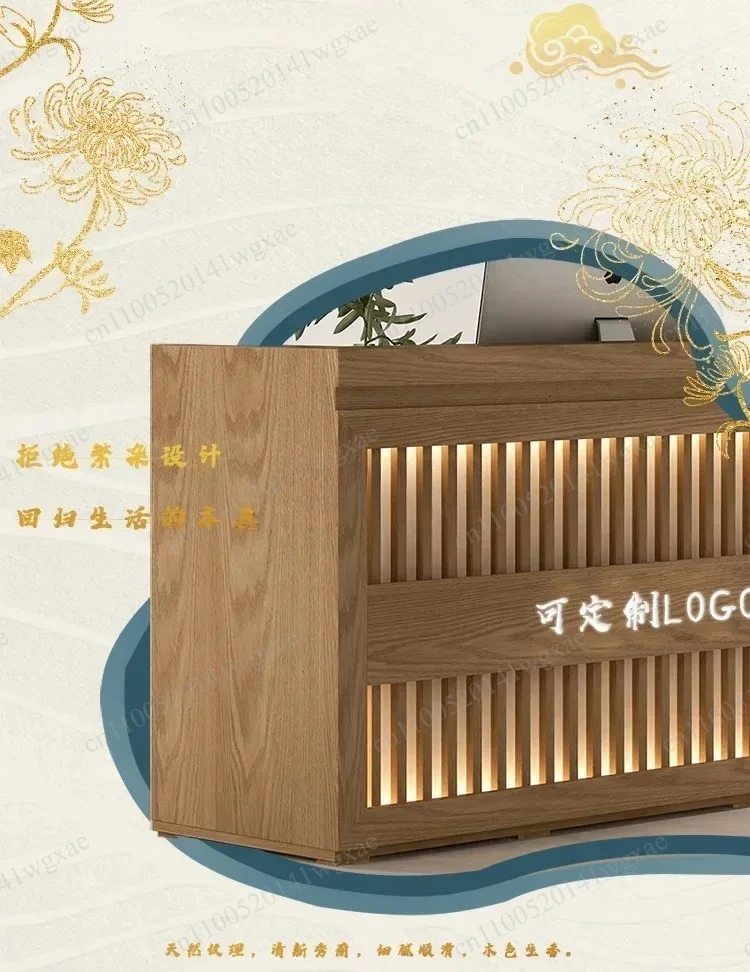 Modern Simple Reception Desk for B&B, Restaurant, Bar and Teahouse Front Counter Use
Modern Simple Reception Desk for B&B, Restaurant, Bar and Teahouse Front Counter Use