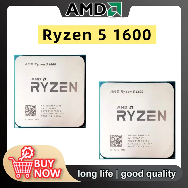 AMD Ryzen 5 1600 R5 1600 3.2 GHz Six-Core Twelve Thread 65W CPU Processor YD1600BBM6IAE Socket AM4 in Stock
AMD Ryzen 5 1600 R5 1600 3.2 GHz Six-Core Twelve Thread 65W CPU Processor YD1600BBM6IAE Socket AM4 in Stock