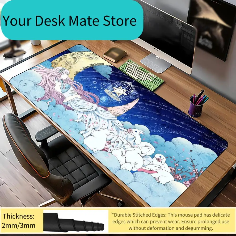 Cute anime girl Kawaii Rabbit Mouse Pad Desk Mat Gaming mats anti-slip Durable desk accessories Keyboard desktop pads maus pa
Cute anime girl Kawaii Rabbit Mouse Pad Desk Mat Gaming mats anti-slip Durable desk accessories Keyboard desktop pads maus pa