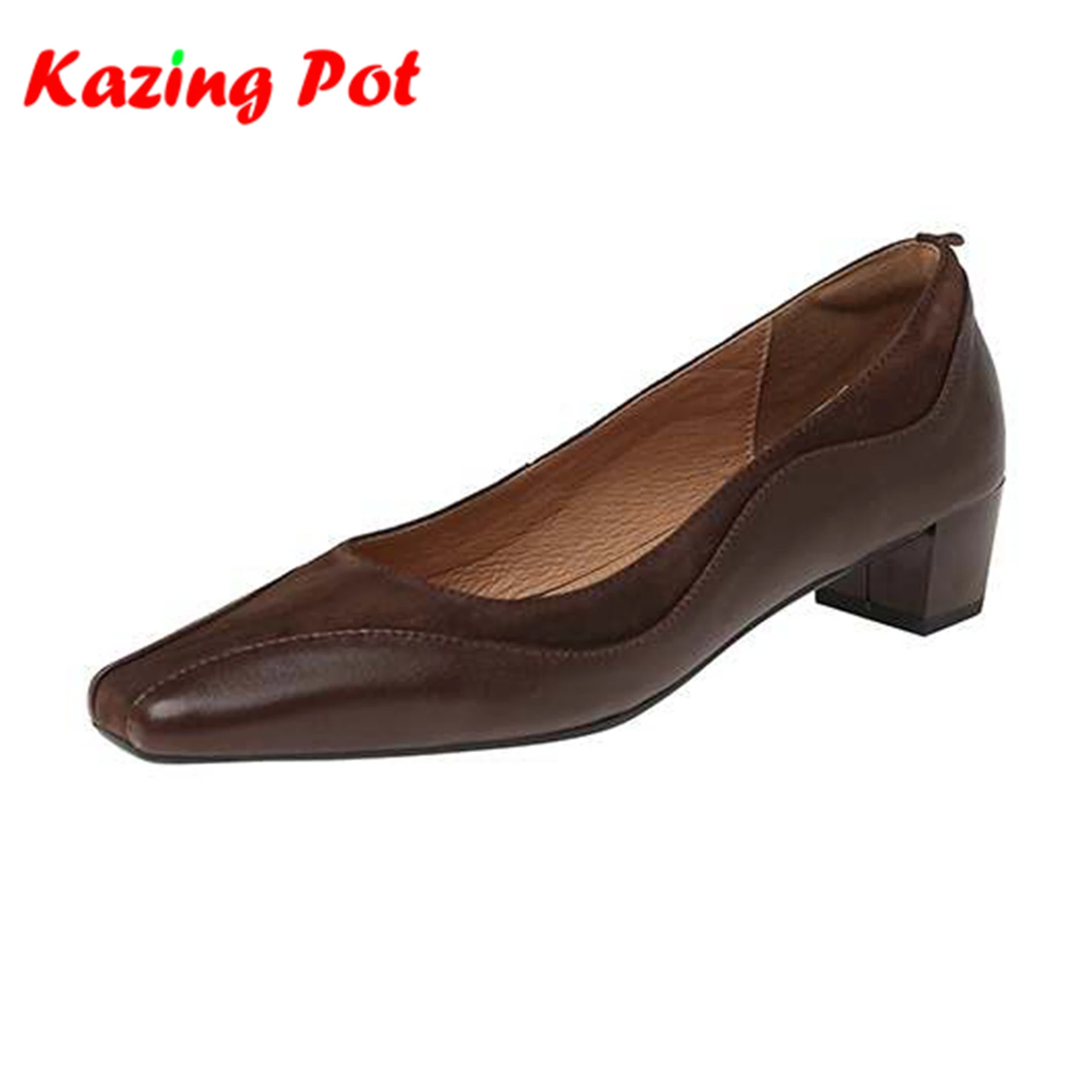 Krazing Pot Sheep Skin Ins Square Toe Thick Med Heels Street Wear Summer Modern Fashion Vintage Patch Work Women Shallow Pumps
Krazing Pot Sheep Skin Ins Square Toe Thick Med Heels Street Wear Summer Modern Fashion Vintage Patch Work Women Shallow Pumps
