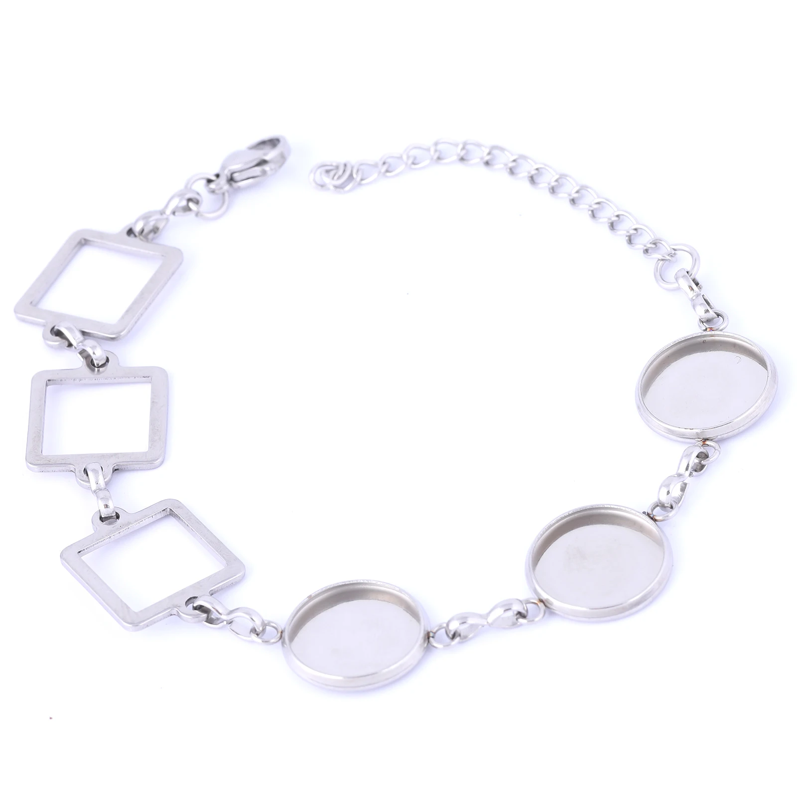 5pcs Fit 12mm Cabochon Bracelet Base Blanks Diy Square Charm Connector Bracelets Accessories For Jewelry Making Supplies
5pcs Fit 12mm Cabochon Bracelet Base Blanks Diy Square Charm Connector Bracelets Accessories For Jewelry Making Supplies