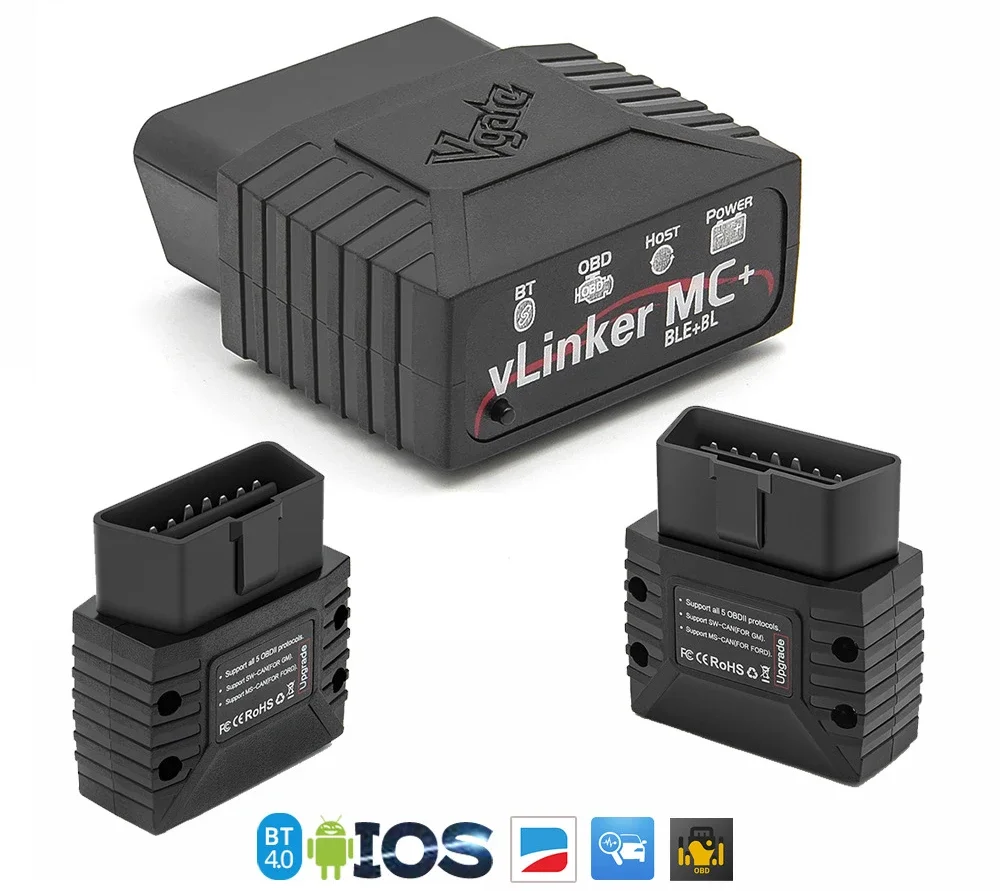 VLINKER MC + BLE wifi Bluetooth 4.0 Car Diagnosis OBD Compatible Multi-APP Android Apple
VLINKER MC + BLE wifi Bluetooth 4.0 Car Diagnosis OBD Compatible Multi-APP Android Apple