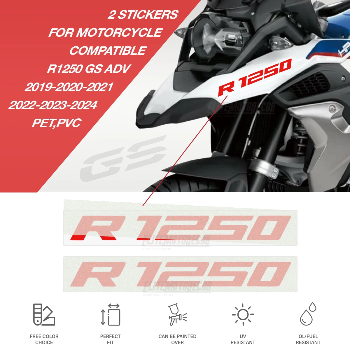 Stickers for BMW R1250GS ADV R 1250 R1250 GS 1250GS Adventure Accessories 2019-2022-2024Motorcycle Sticker Waterproof Decals
Stickers for BMW R1250GS ADV R 1250 R1250 GS 1250GS Adventure Accessories 2019-2022-2024Motorcycle Sticker Waterproof Decals