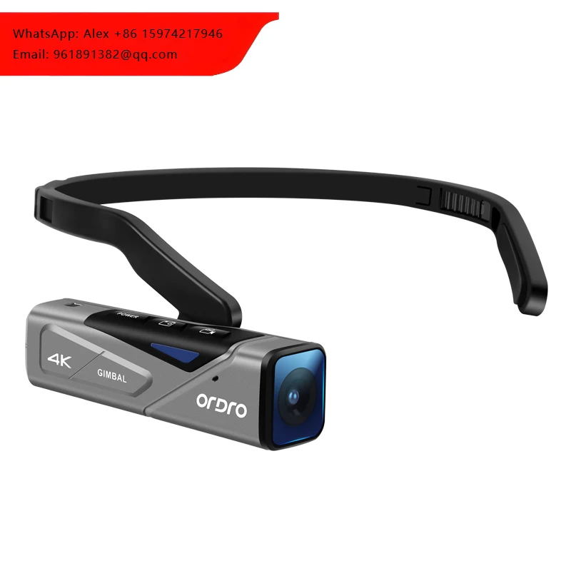 POV 4K60FPS Headworn Camcorder IP65 Stereo 13MP UHD Video Camera With MicroSD 4K App Wifi Control For Vlogging
POV 4K60FPS Headworn Camcorder IP65 Stereo 13MP UHD Video Camera With MicroSD 4K App Wifi Control For Vlogging