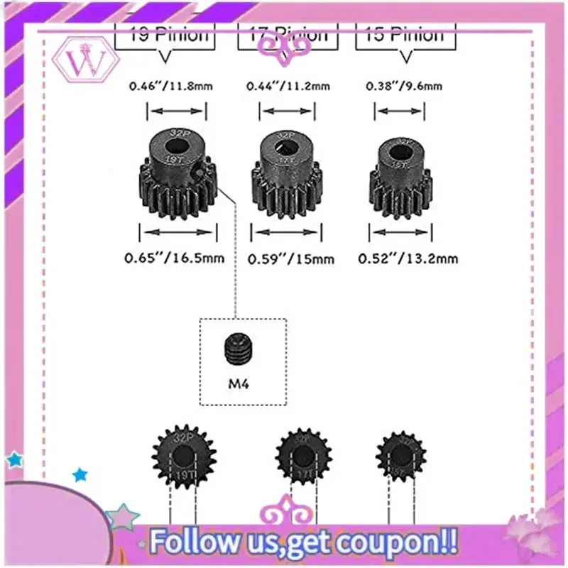 Upgraded 2X 6878 Differential Gear Slipper Clutch With 15/17/19T Pinion Gear For 1/10 Traxxas Slash Stampede Summit E-REVO,54T
Upgraded 2X 6878 Differential Gear Slipper Clutch With 15/17/19T Pinion Gear For 1/10 Traxxas Slash Stampede Summit E-REVO,54T
