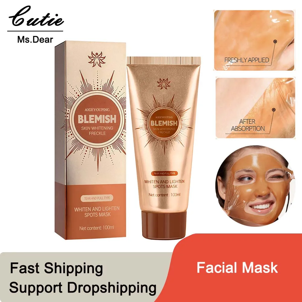 Whiten Lighten Spots Peel-Off Facial Mask Anti-Blemish Freckle Blackhead Removal Deep Cleansing Peeling Brightening Face Mask
Whiten Lighten Spots Peel-Off Facial Mask Anti-Blemish Freckle Blackhead Removal Deep Cleansing Peeling Brightening Face Mask