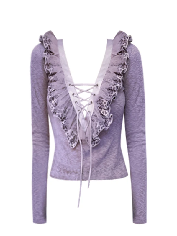Purple Slim Fit Long Sleeve V-Neck Knitted Top Women's Fashionable Stylish Belted Splice Design Romantic Style Autumn New Arr...
Purple Slim Fit Long Sleeve V-Neck Knitted Top Women's Fashionable Stylish Belted Splice Design Romantic Style Autumn New Arr...