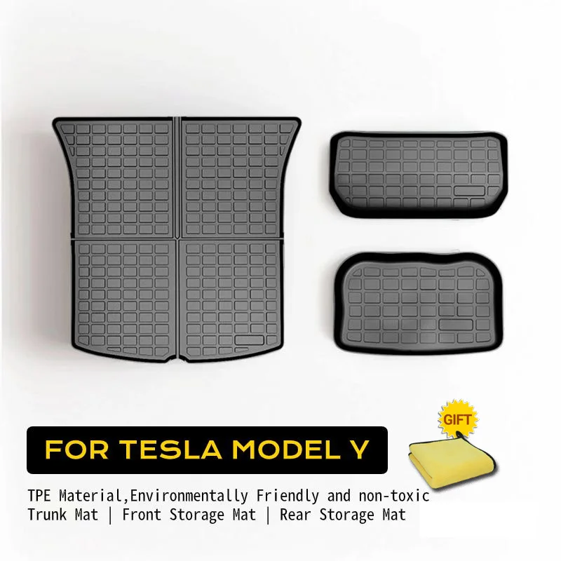 【24 Tesla ModelY Exclusive for USA】Waterproof,Anti-slip,Wear-resistant and easy to clean TPE Trunk Mat Front + Rear Storage Mats
【24 Tesla ModelY Exclusive for USA】Waterproof,Anti-slip,Wear-resistant and easy to clean TPE Trunk Mat Front + Rear Storage Mats