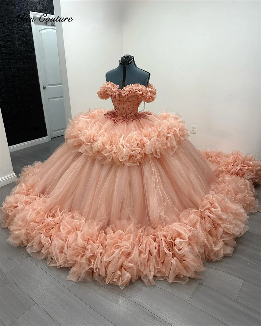 Princess Ball Gown Quinceanera Dress Ruffles Tiered Crystals Beads Appliques Sweet 16 Prom Dress Vestidos De 15 Años Customized
Princess Ball Gown Quinceanera Dress Ruffles Tiered Crystals Beads Appliques Sweet 16 Prom Dress Vestidos De 15 Años Customized