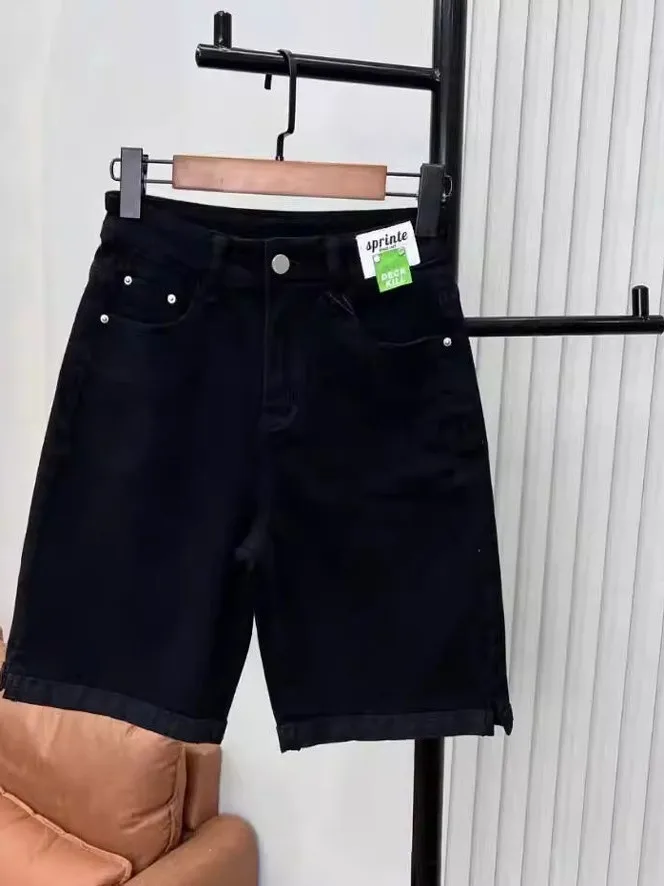 Прямые джинсовые брюки с высокой талией, женские эластичные утягивающие брюки с разрезом и широкими штанинами, летние модные брюки больших размеров
Прямые джинсовые брюки с высокой талией, женские эластичные утягивающие брюки с разрезом и широкими штанинами, летние модные брюки больших размеров