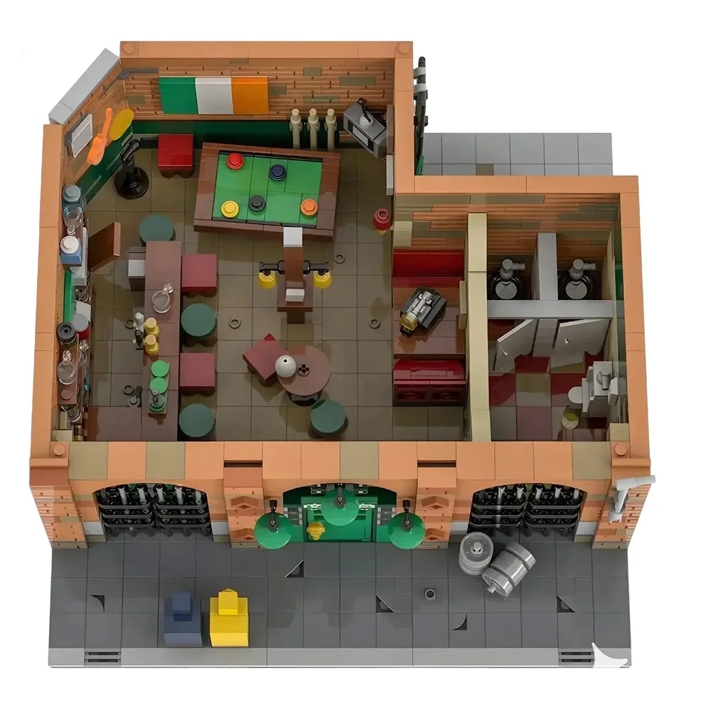 MOC Paddy's Pub Bricks It's Always Sunny in Philadelphia Paddy's Pub Architecture Building Blocks Model Assembly Toys Kids Gifts
MOC Paddy's Pub Bricks It's Always Sunny in Philadelphia Paddy's Pub Architecture Building Blocks Model Assembly Toys Kids Gifts