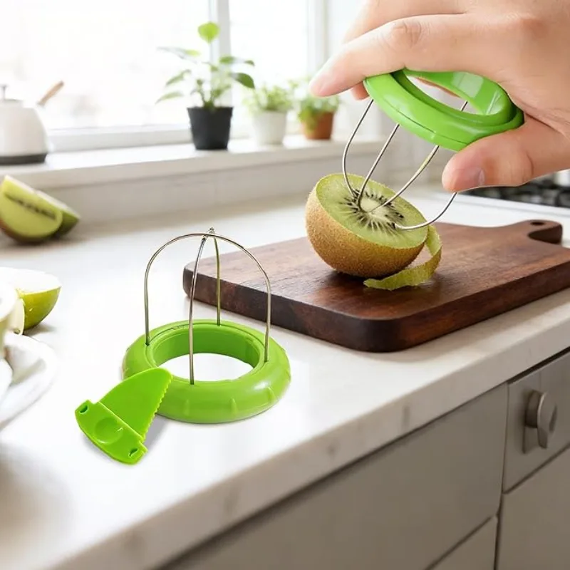 Fast Fruit Kiwi Cutter Peeler Slicer Kitchen Gadgets Stainless Steel Kiwi Peeling Tools
Fast Fruit Kiwi Cutter Peeler Slicer Kitchen Gadgets Stainless Steel Kiwi Peeling Tools