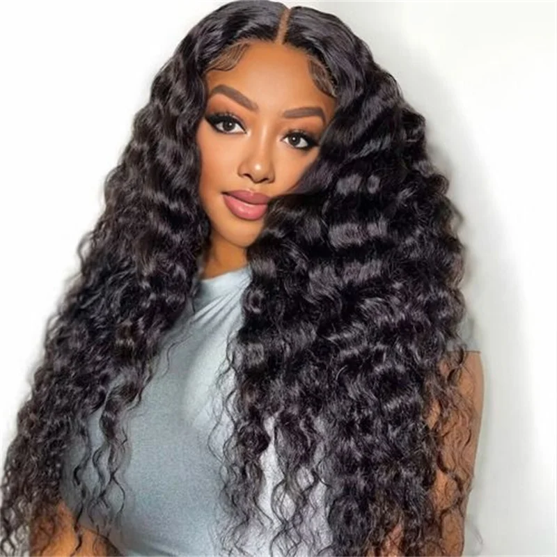 HAIRTIMERaw Indian Loose Deep Wave Wig 40 Inch Curly Wavy Lace Human Hair Natural Wig 200 Density 4X4 Lace Front Wig
HAIRTIMERaw Indian Loose Deep Wave Wig 40 Inch Curly Wavy Lace Human Hair Natural Wig 200 Density 4X4 Lace Front Wig