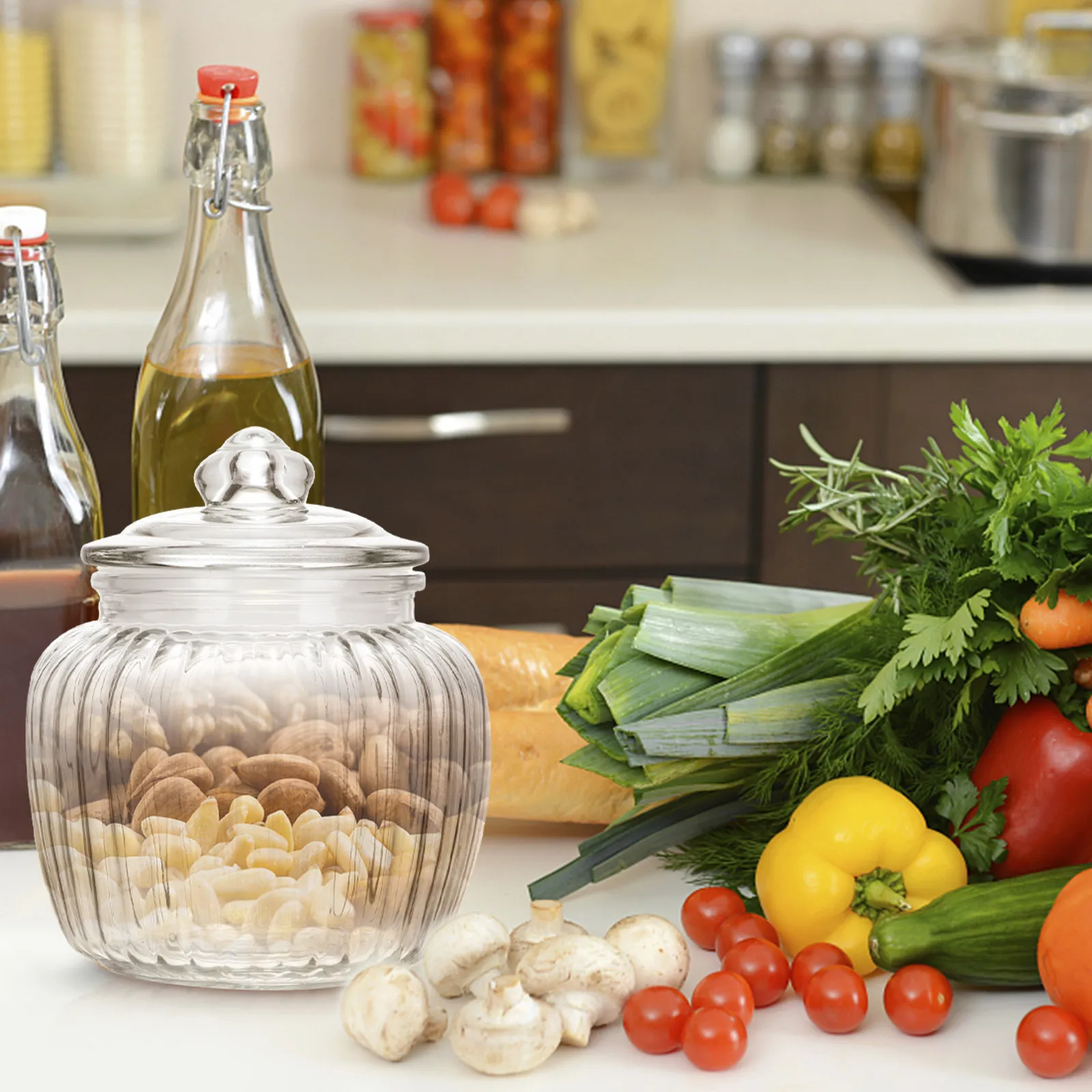 1Pcs Glass Food Container Sealed Storage Jar Transparent Food Preservation Dry Snack Jar for Home Cafe Restaurant
1Pcs Glass Food Container Sealed Storage Jar Transparent Food Preservation Dry Snack Jar for Home Cafe Restaurant