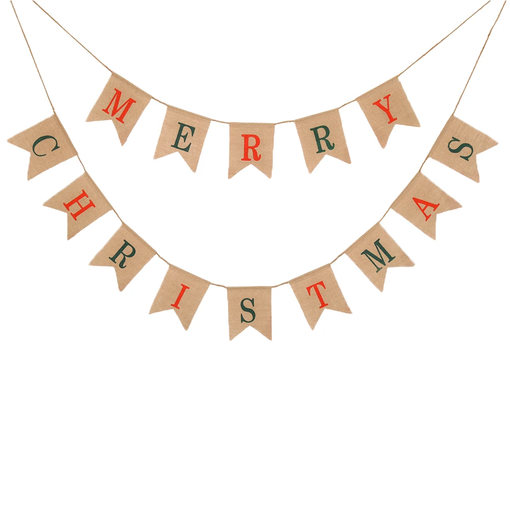 Festive Burlap Banner Merry Christmas Xmas Party Decoration Swallowtail Shape Hanging Garland Home Banquet Indoor Outdoor Event
Festive Burlap Banner Merry Christmas Xmas Party Decoration Swallowtail Shape Hanging Garland Home Banquet Indoor Outdoor Event