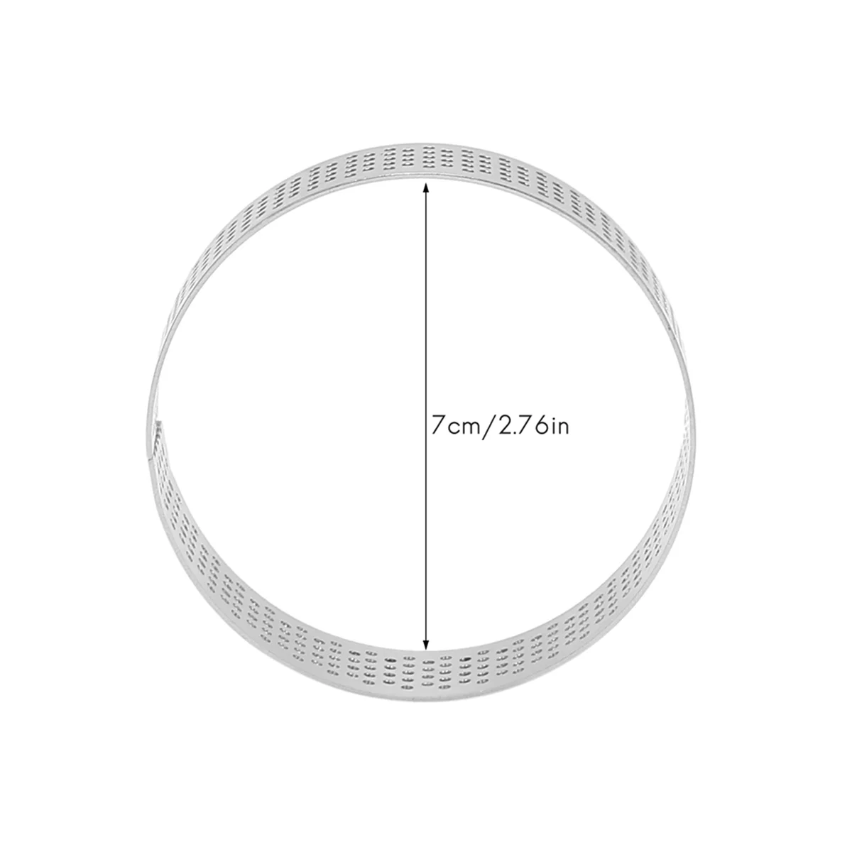 BOFOF 12Pcs 7cm Circular Tart Rings Perforation Stainless Steel Fruit Pie Quiches Cake Mousse Mold Kitchen Baking Mould Tool
BOFOF 12Pcs 7cm Circular Tart Rings Perforation Stainless Steel Fruit Pie Quiches Cake Mousse Mold Kitchen Baking Mould Tool