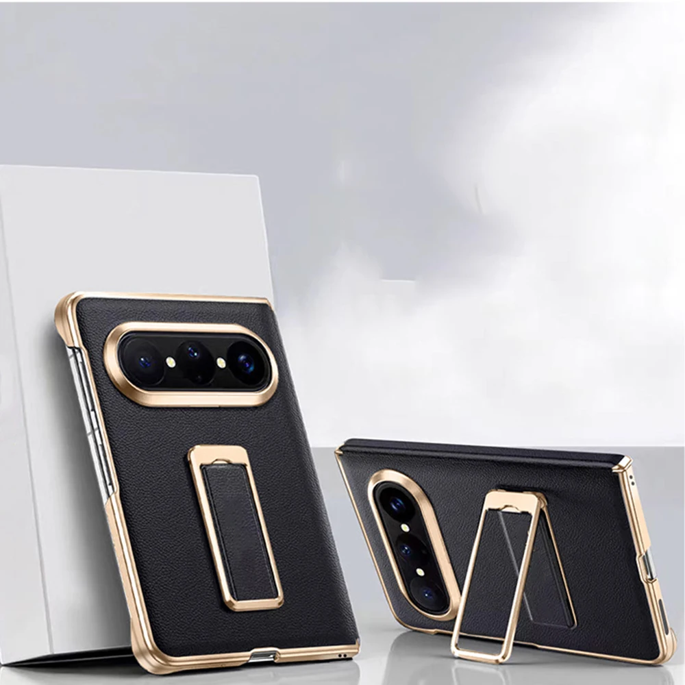 Leather Case for Huawei Pura X Max, Luxury Electroplated with Magnetic Hinge Protection, Rotating Wrist Strap Kickstand & Screen
Leather Case for Huawei Pura X Max, Luxury Electroplated with Magnetic Hinge Protection, Rotating Wrist Strap Kickstand & Screen
