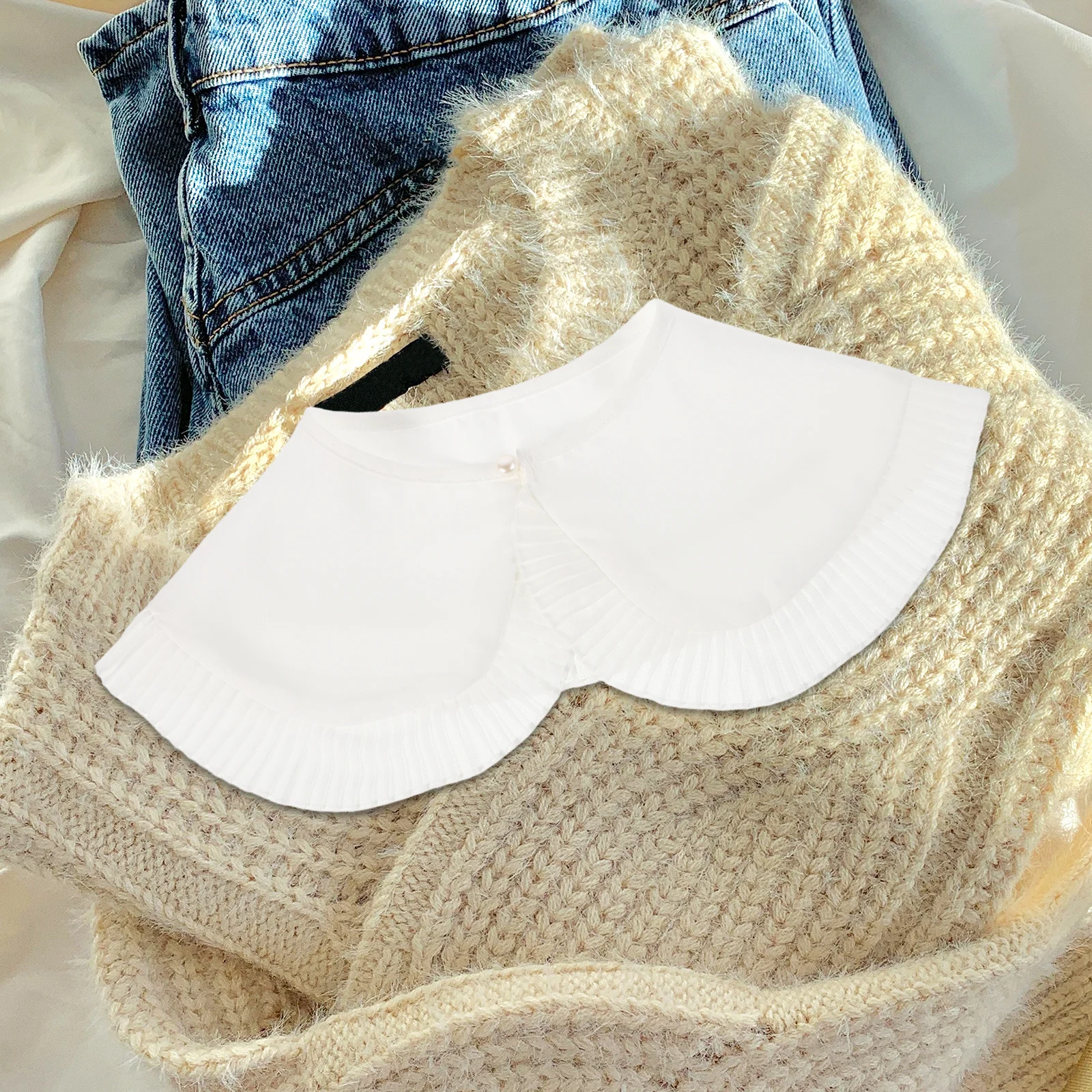 Women'S Fake Detachable Polyester Wrinkled Ruffled Shirt Accessory For Different Occasions Decorative Collar Shawl False
Women'S Fake Detachable Polyester Wrinkled Ruffled Shirt Accessory For Different Occasions Decorative Collar Shawl False