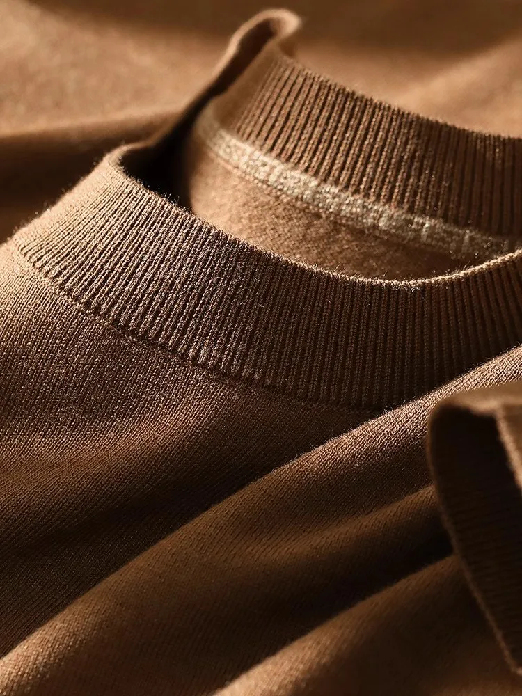 Lightweight Woolen Long Sve T-irt Men's Autumn Winter Warm Pure Color Knitted Base Layer irt Silk Fiber
Lightweight Woolen Long Sve T-irt Men's Autumn Winter Warm Pure Color Knitted Base Layer irt Silk Fiber