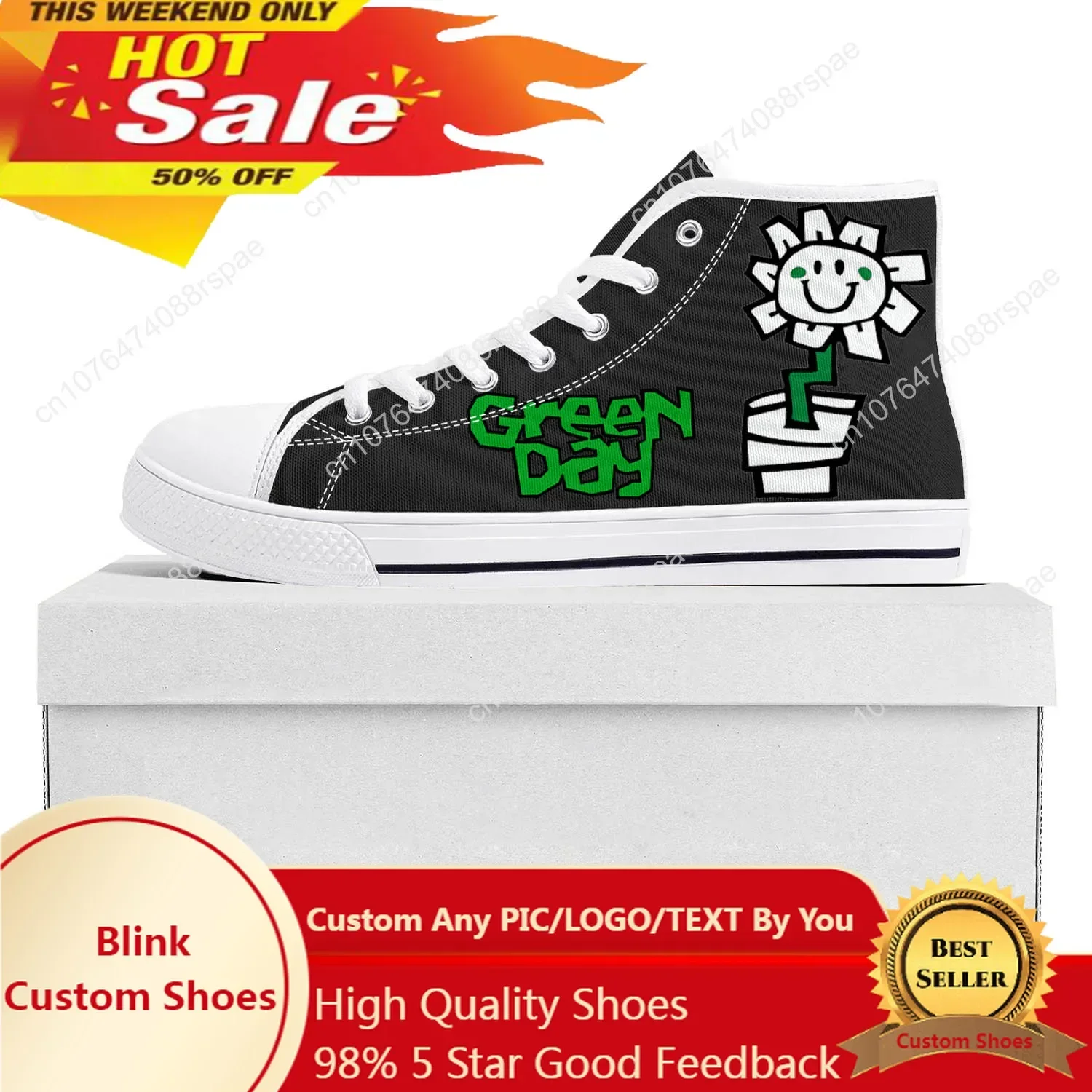 Green Day Pop Rock Band High Top High Quality Sneakers Mens Womens Teenager Canvas Sneaker Casual Couple Shoes White
Green Day Pop Rock Band High Top High Quality Sneakers Mens Womens Teenager Canvas Sneaker Casual Couple Shoes White