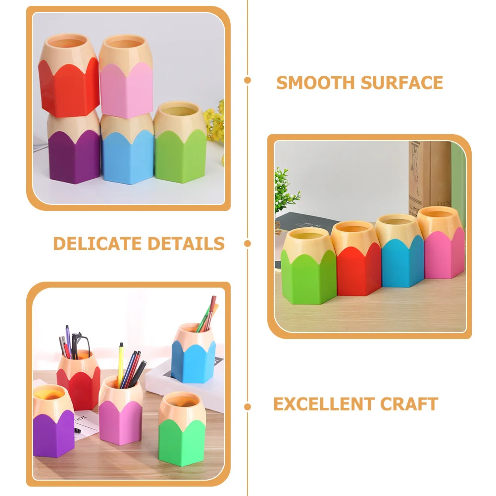 5Pcs Pencil Shaped Pen Holder Makeup Brush Organizer Cute Desktop Storage Pencil Holder Multifunctional Office Desk
5Pcs Pencil Shaped Pen Holder Makeup Brush Organizer Cute Desktop Storage Pencil Holder Multifunctional Office Desk