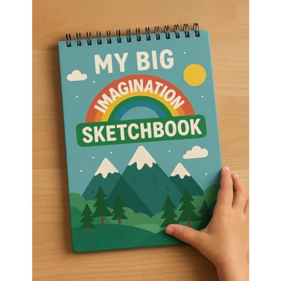 Sketch Book My Big Imagination Sketchbook, 8.5x11, 50 Pages, Thick 160gsm Paper, Top Spiral Bound Premium Hardcover Drawing Pad
Sketch Book My Big Imagination Sketchbook, 8.5x11, 50 Pages, Thick 160gsm Paper, Top Spiral Bound Premium Hardcover Drawing Pad