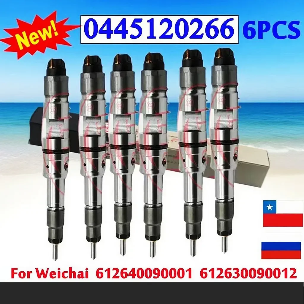 6PCS 0445120266 OEM Nozzle 612640090001 612630090012 New Diesel Fuel Injector 0 445 120 266 for WEICHAI WP12 EURO IV 6PCS
6PCS 0445120266 OEM Nozzle 612640090001 612630090012 New Diesel Fuel Injector 0 445 120 266 for WEICHAI WP12 EURO IV 6PCS