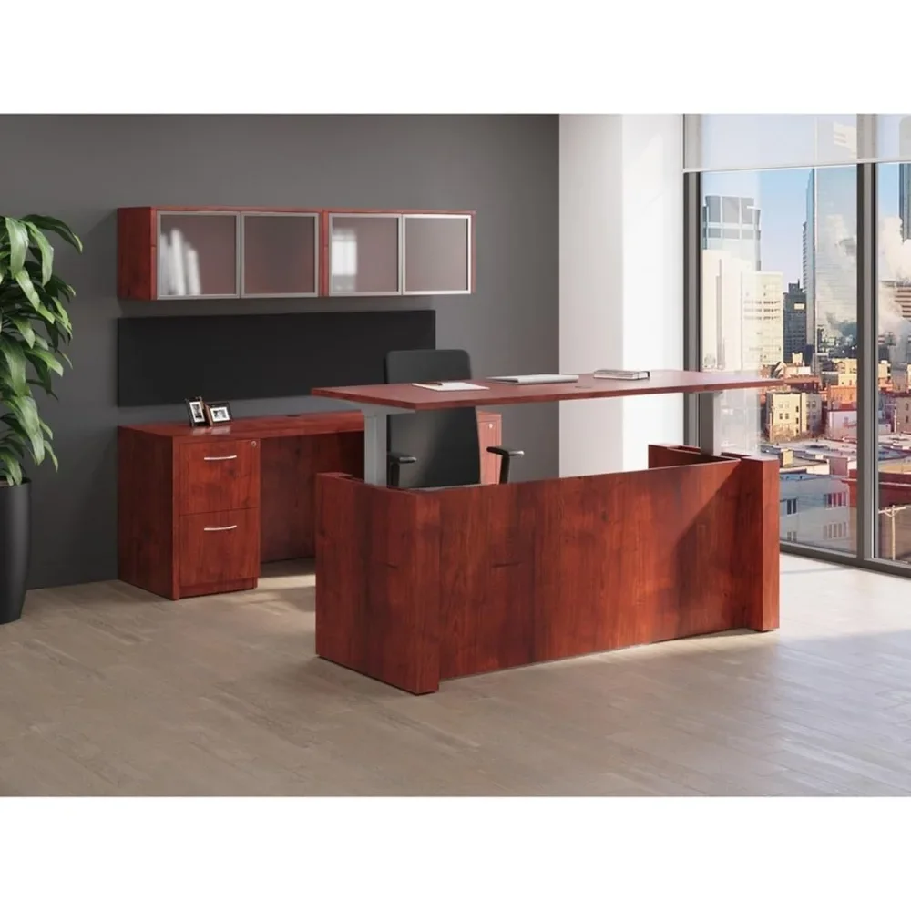 Elegant Modern Style File Cabinet with Anti-roll Design, Ball Bearing Suspension, Cherry Wood Veneer File Cabinet
Elegant Modern Style File Cabinet with Anti-roll Design, Ball Bearing Suspension, Cherry Wood Veneer File Cabinet