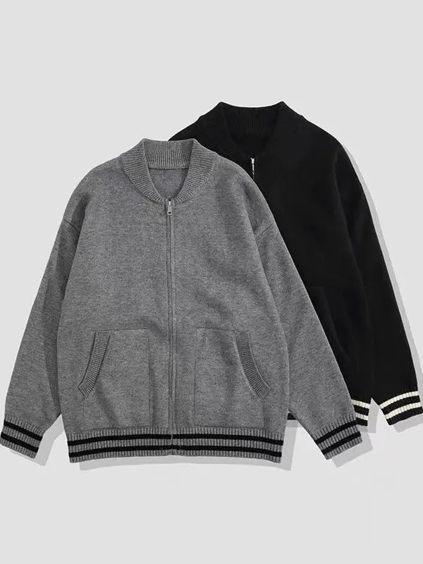 Мужской вязаный кардиган премиум-класса, повседневный, с воротником-стойкой, осенний, новый, теплый, из полиэфирного волокна, длинный рукав
Мужской вязаный кардиган премиум-класса, повседневный, с воротником-стойкой, осенний, новый, теплый, из полиэфирного волокна, длинный рукав