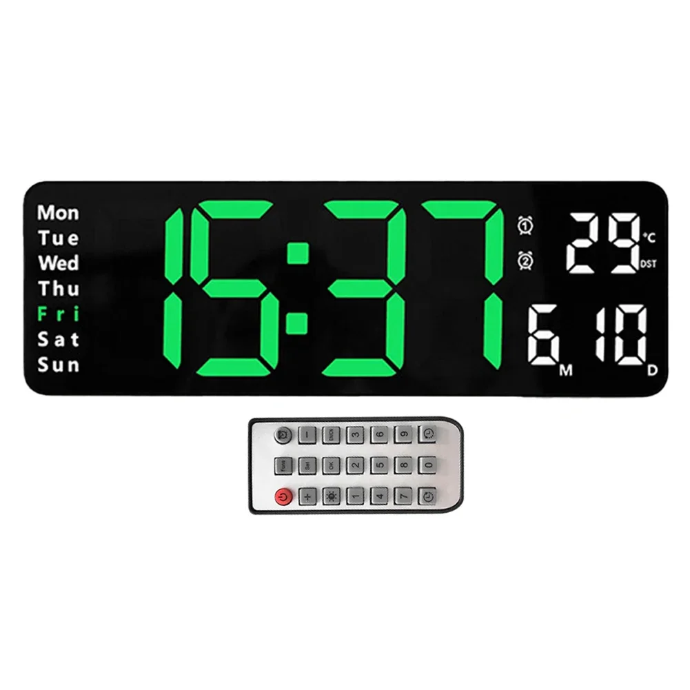 High Visibility 13 Inch Dual Function Clock that Displays Essential Information Including Time and Temperature
High Visibility 13 Inch Dual Function Clock that Displays Essential Information Including Time and Temperature