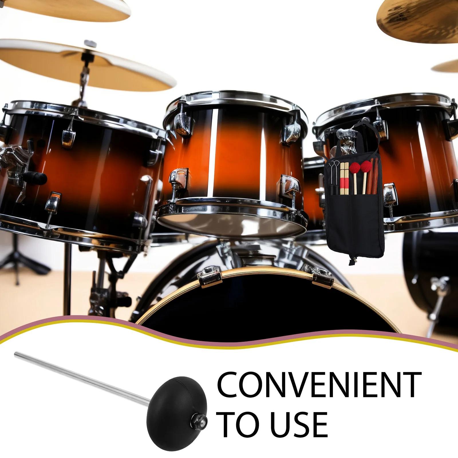 Lightweight Durable Steel Tongue Drum Mallets Drumsticks for Practice Performance Percussion Instrument Mallets for Beginners
Lightweight Durable Steel Tongue Drum Mallets Drumsticks for Practice Performance Percussion Instrument Mallets for Beginners