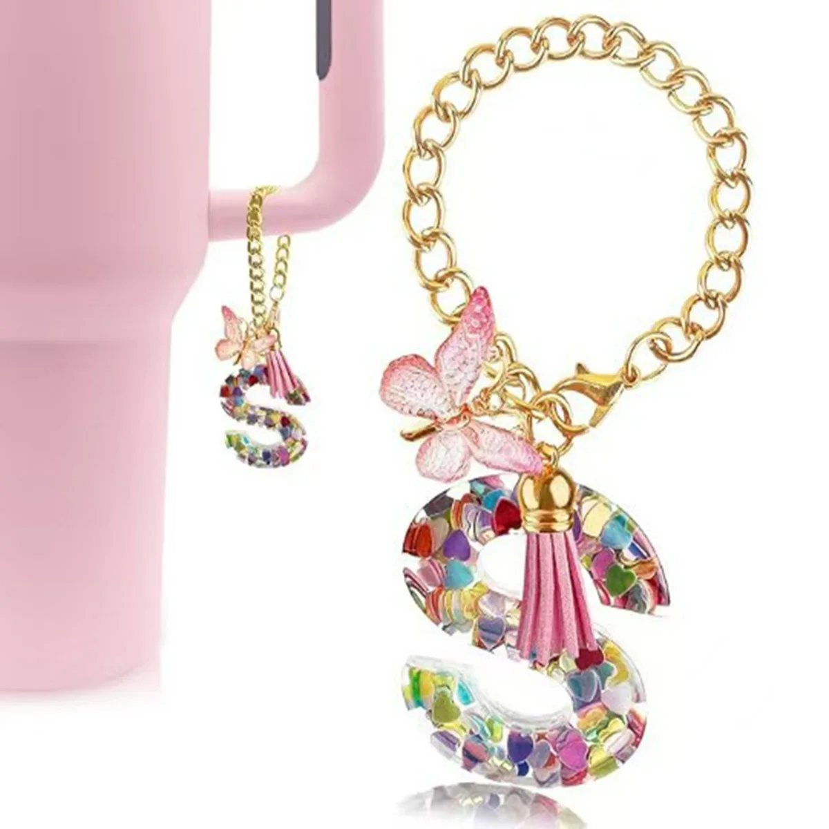 1/2 Piece Colorful Exquisite Butterfly Cup Chain, Mini Keychain, Women's Fashion Accessory Cup-Shaped Roller Pendant, Unique Cup-Shaped Accessory, Backpack and Handbag Accessory
1/2 Piece Colorful Exquisite Butterfly Cup Chain, Mini Keychain, Women's Fashion Accessory Cup-Shaped Roller Pendant, Unique Cup-Shaped Accessory, Backpack and Handbag Accessory