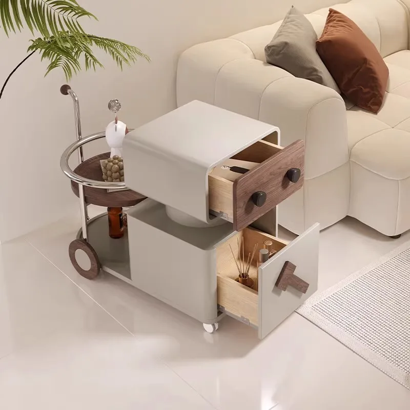 Robot mobile coffee table trolley living room household multi-function rotating solid wood small apartment sofa side cabinet
Robot mobile coffee table trolley living room household multi-function rotating solid wood small apartment sofa side cabinet