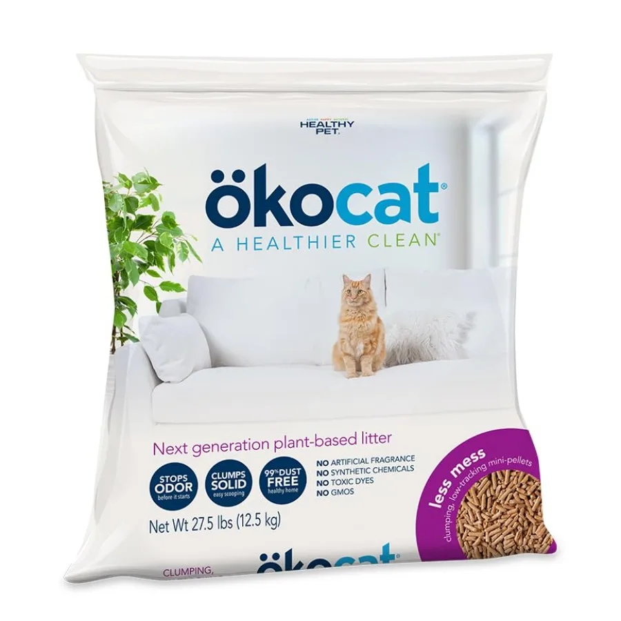 Low Tracking Wood Clumping Cat Litter Mini- Pellets Unscented 27.5 pounds XL - Natural Ingredients Stops Odor Clumps Solid 99%
Low Tracking Wood Clumping Cat Litter Mini- Pellets Unscented 27.5 pounds XL - Natural Ingredients Stops Odor Clumps Solid 99%